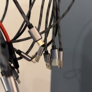 Essential charging cords! 3 in 1. iPhone/android🤍💙